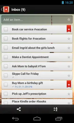 Wunderlist android App screenshot 4